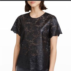 7 for all mankind Coated lace shirt